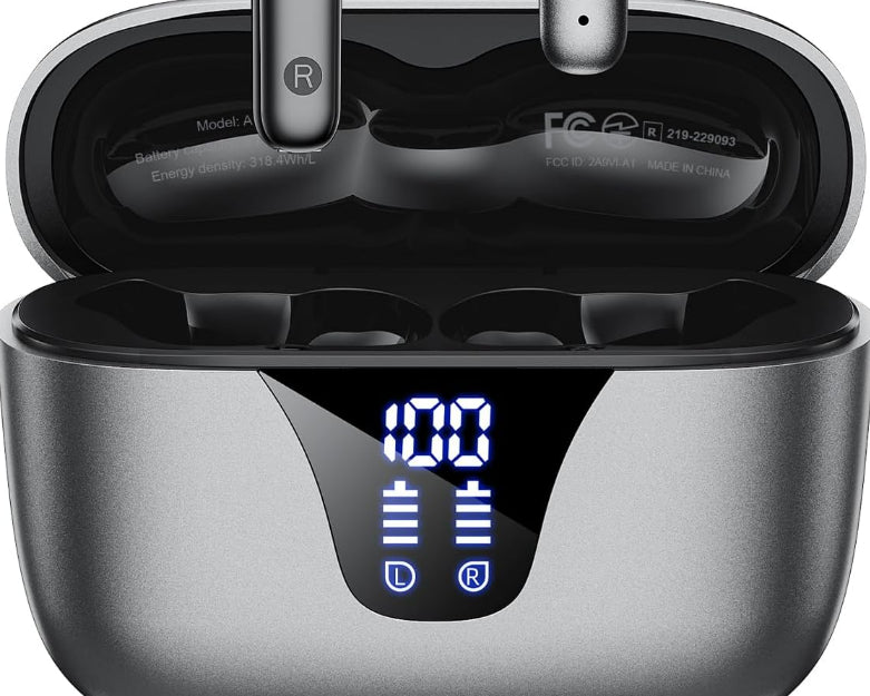Wireless Earbuds, Bluetooth 5.4 Bluetooth Headphones, 48H Playtime Ear Bud | Bluetooth 5.3, IPX7 Waterproof, Deep Bass Stereo, in-Ear Earphone with Mic for...