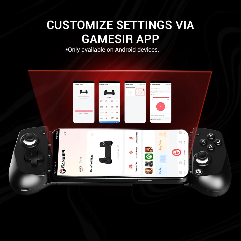 GameSir X5 Lite Mobile Gaming Controller Phone Gamepads for iPhone 17 16 15 Series IOS iPad Mini Y700 Android Tablet Controle