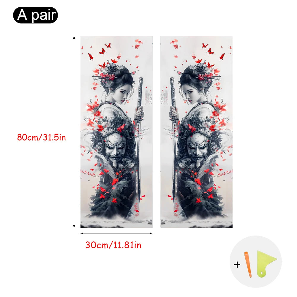 Automotive Interior A-Pillar Modification, Decal Decoration Products, Cool Girl Pattern Suitable for All Models