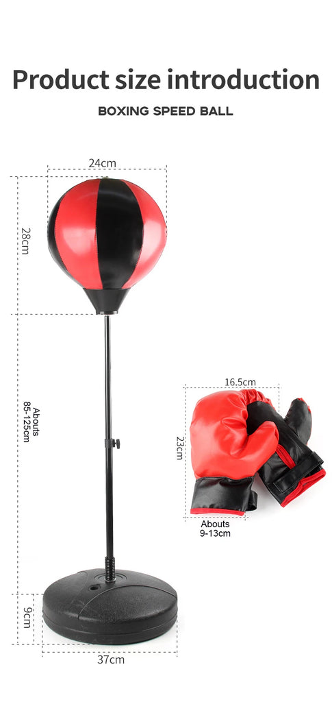 Children's Boxing Games Child Kids Sport Set with Glove Punching Speedball Toys for Children Outdoor Boxing Set Birthday Gifts