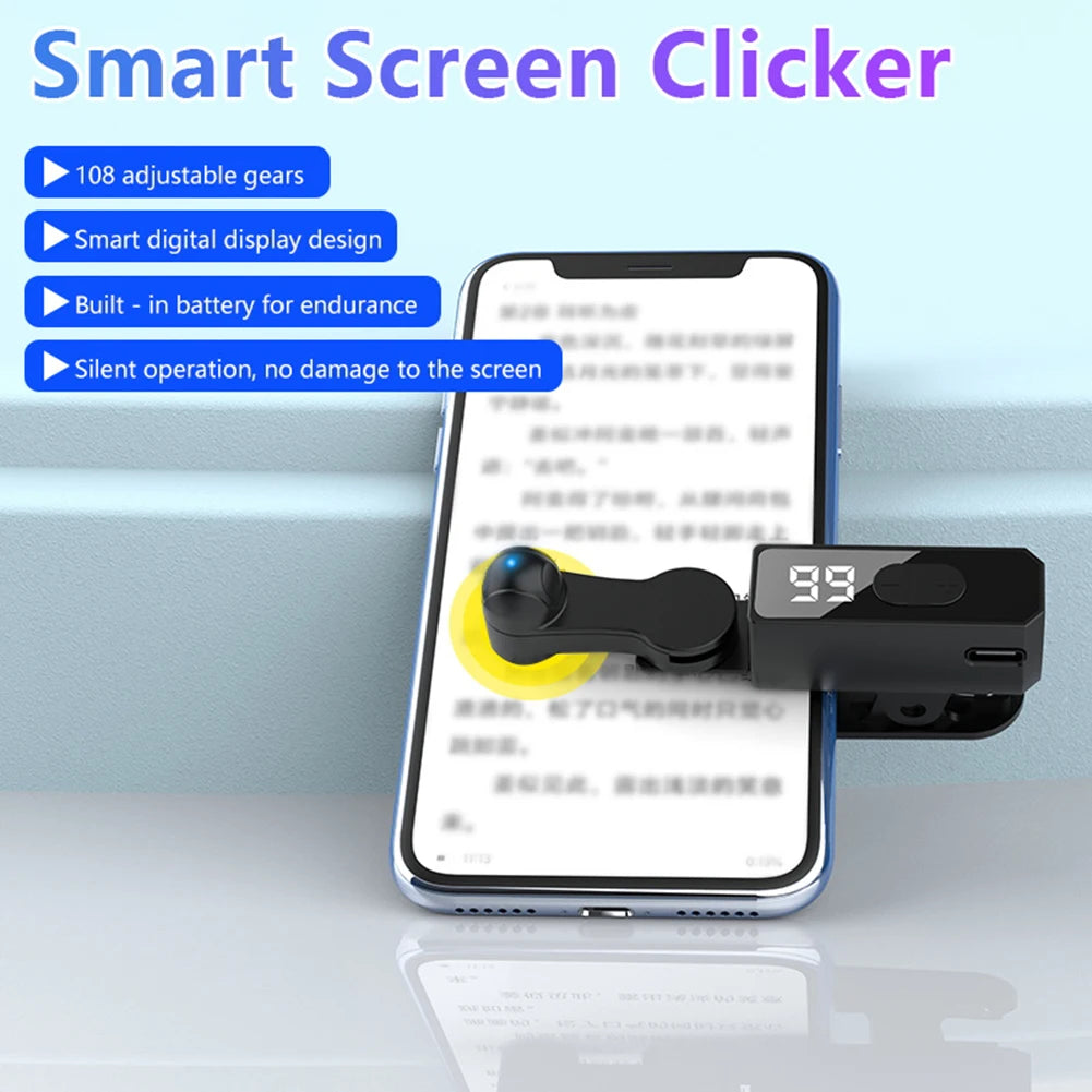 Auto Screen Clicker for Smart Phone Apps Video Live Streaming Gadget USB Simulator Smartphone Game Screen Touch Tripods Tapper
