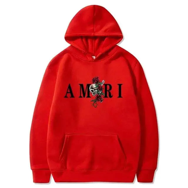 2026Men's and women's fashionable clothing trends with printed sportswear Harajuku casual pullover Long-sleeved hooded