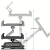 Car Tablet Holder, Headrest Mount Adjustable Stand Cradle Compatible With 5" To 12.9" Cell Phones And Tablets