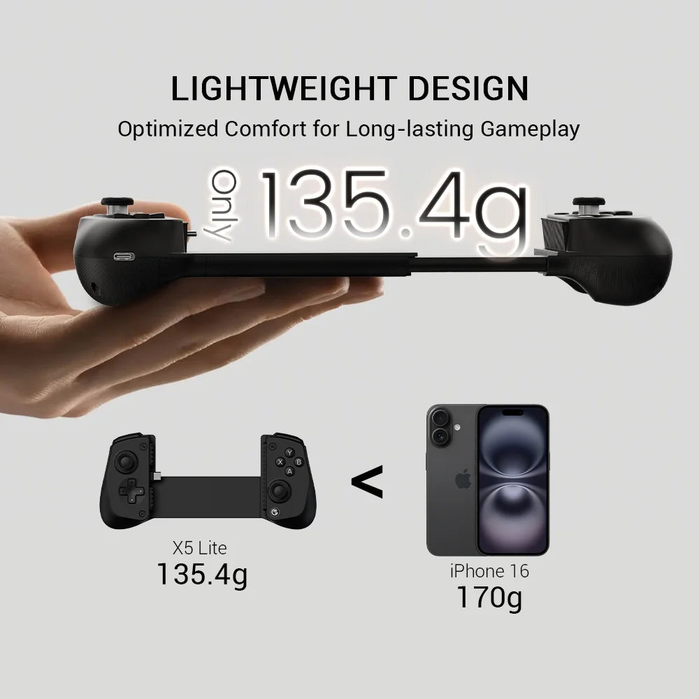 GameSir X5 Lite Mobile Gaming Controller Phone Gamepads for iPhone 17 16 15 Series IOS iPad Mini Y700 Android Tablet Controle