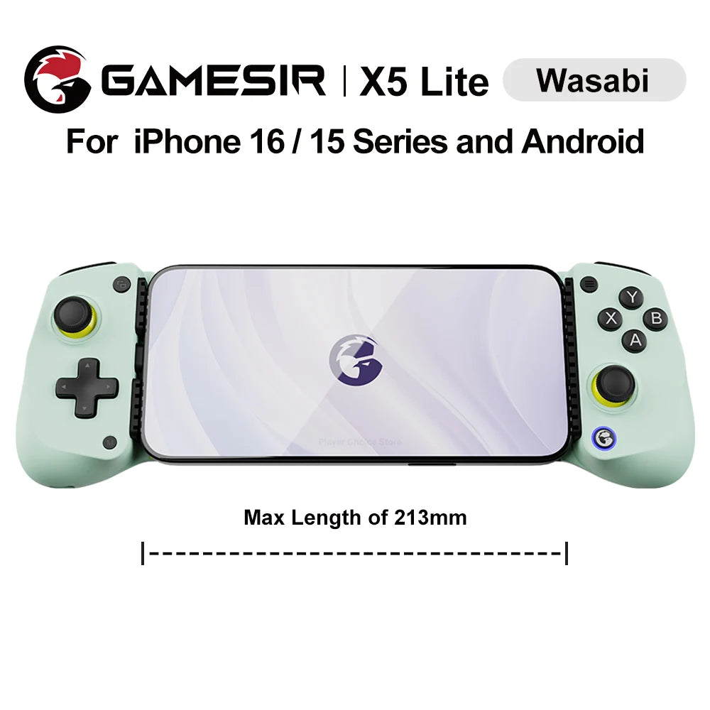 GameSir X5 Lite Mobile Gaming Controller Phone Gamepads for iPhone 17 16 15 Series IOS iPad Mini Y700 Android Tablet Controle