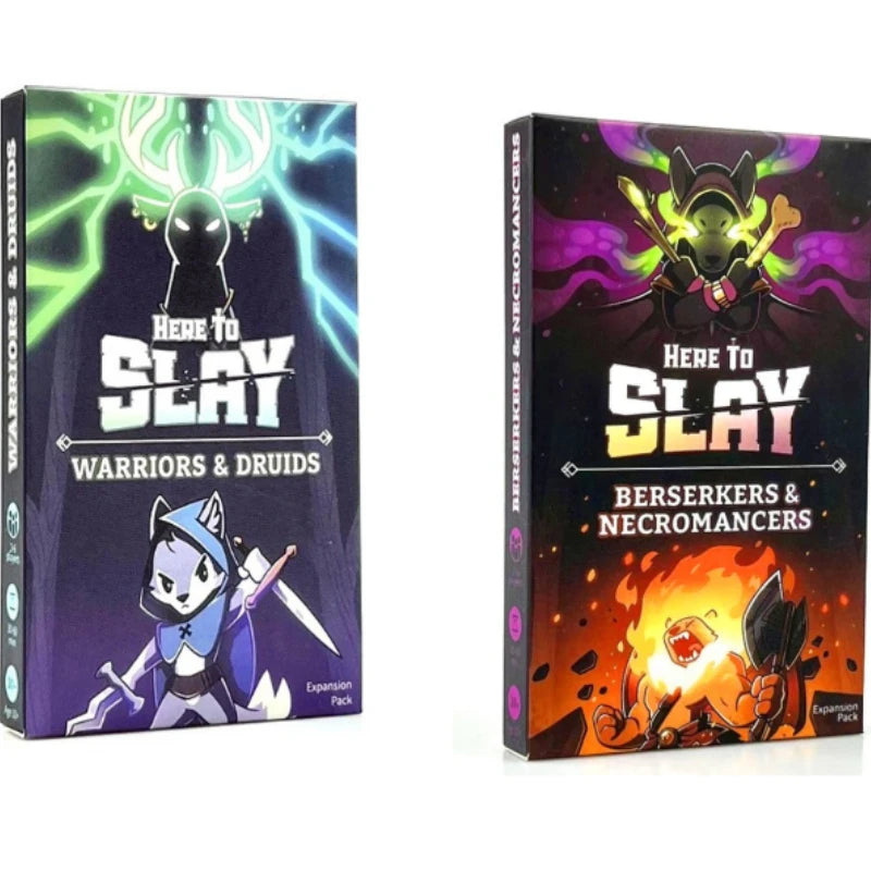 Unstable Games Slay Sleigh Fighting Strategy Game Collection Vs. English Card Here to Sleigh Card Games