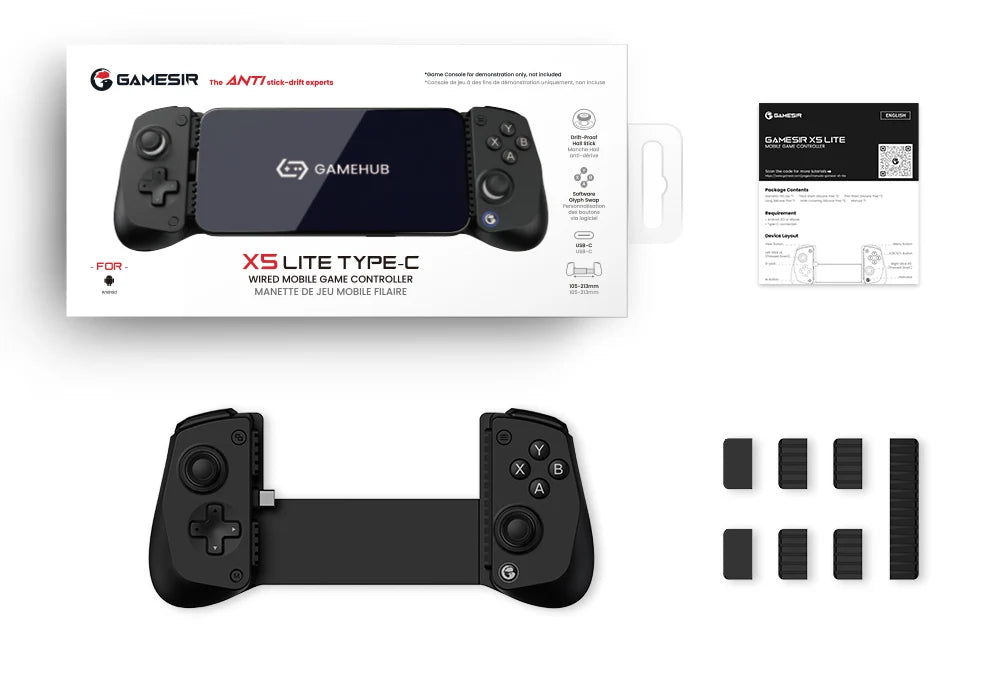 GameSir X5 Lite Mobile Gaming Controller Phone Gamepads for iPhone 17 16 15 Series IOS iPad Mini Y700 Android Tablet Controle
