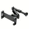 Car Tablet Holder, Headrest Mount Adjustable Stand Cradle Compatible With 5" To 12.9" Cell Phones And Tablets