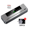 Electric Vacuum Sealer Food Storage Seal Touch Button Dry/Wet Built-in Cutter Kitchen Food Sealing Vacuum Packaging Machine