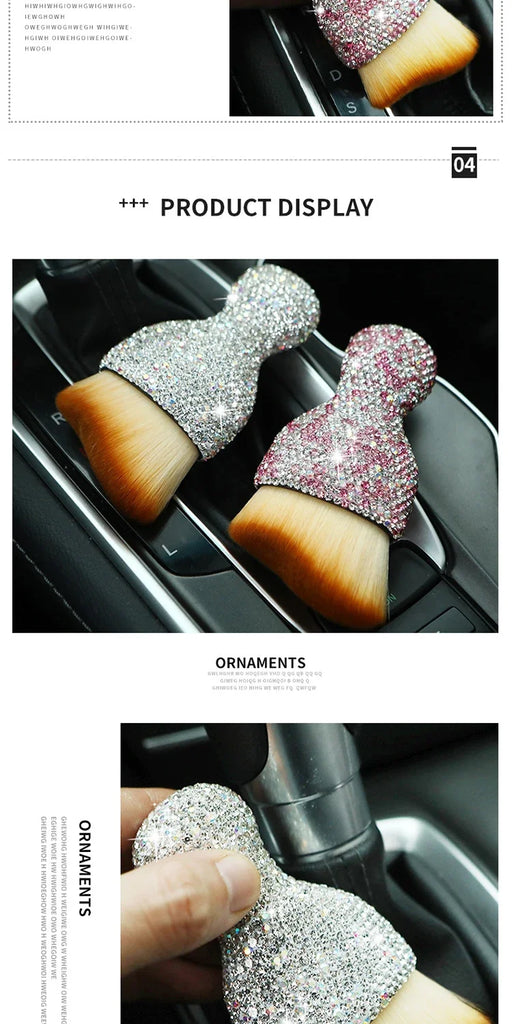 Car Interior Cleaning Brush Auto Detail Brush Bling Soft Bristles Multifunctional Auto Interior Detailing Brush Leather Computer