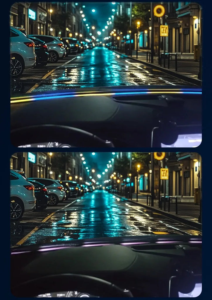 Interior 1.5M Car WindShield Decor Car LED Atmosphere Light USB Plug and Play Car LED Decorative Light with Remote Control APP