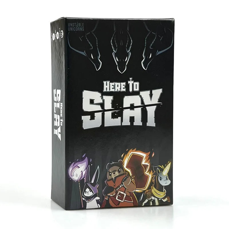 Unstable Games Slay Sleigh Fighting Strategy Game Collection Vs. English Card Here to Sleigh Card Games