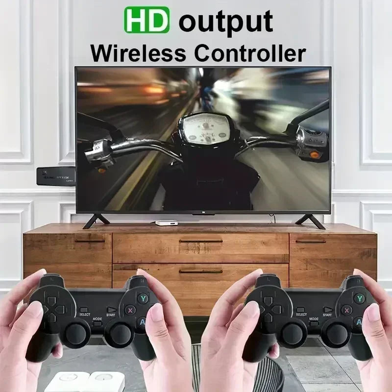 Video Game Console 2.4G Double Wireless Controller 4K HDMI for PS1/SFC/NES TV & PC 20000 Games 64GB Retro Children's Christmas