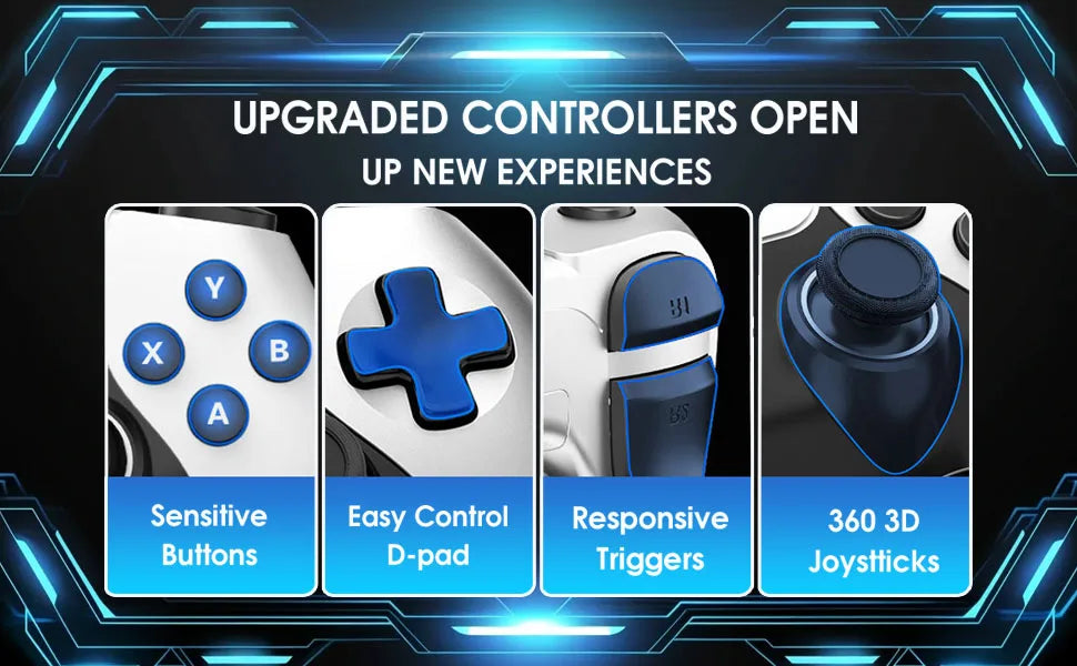 2026 New Retro Gaming Console with 23 Emulators & 20,000+ Built-in Games 4K HDMI 2.4G with Dual Wireless Controllers