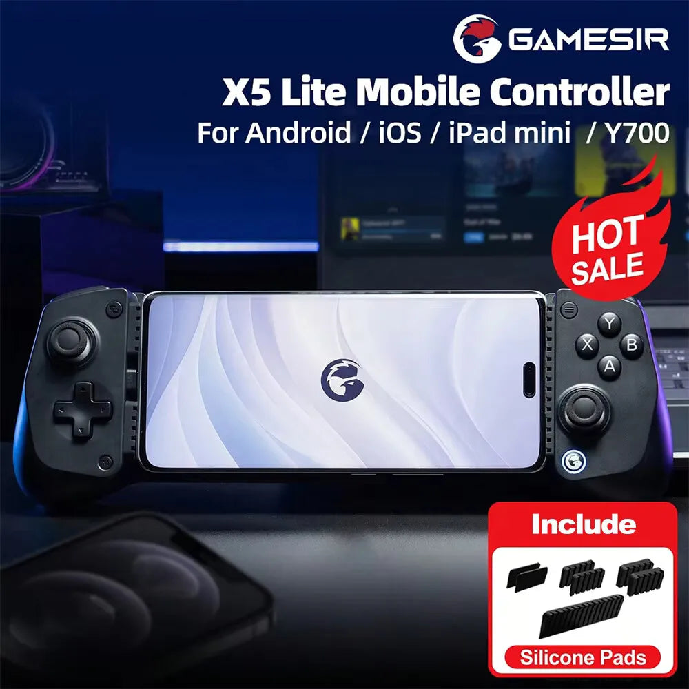 GameSir X5 Lite Mobile Gaming Controller Phone Gamepads for iPhone 17 16 15 Series IOS iPad Mini Y700 Android Tablet Controle