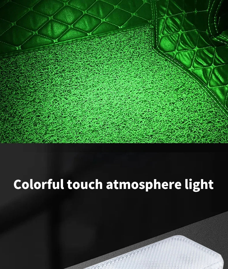 Interior LED car touch lights, wiring free modification, colorful reading lights, touch sensitive lights, bedroom night lights