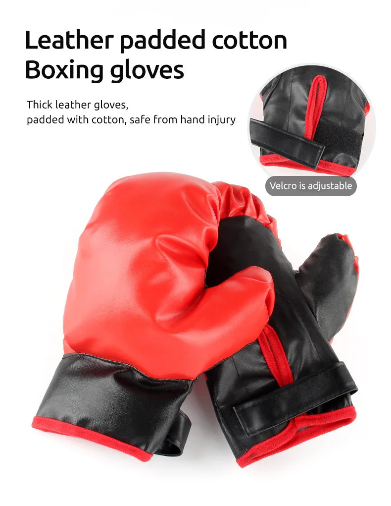 Children's Boxing Games Child Kids Sport Set with Glove Punching Speedball Toys for Children Outdoor Boxing Set Birthday Gifts