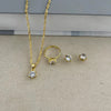 5Pcs Elegant Crystal Jewelry Set Zirconia Ring Necklace Bracelet Earrings Simple Set Jewelry Fashion Versatile Trendy Jewelry