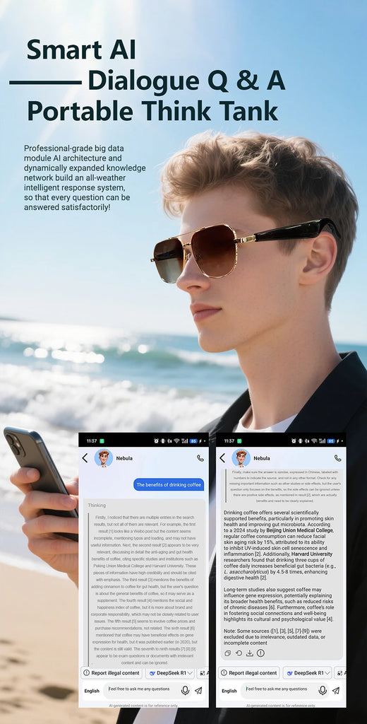 Smart glasses, translation earphones, stylish sunglasses, open-back earphones, earphones that can make phone calls