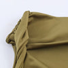European and American style women's clothing new fashion temperament slim fit solid color not low collar dress