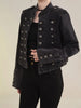 Women's Clothing Short Coat New Jeans Jacket Retro Button Design Slim Stand-up Collar Long Sleeves Denim Top Jacket Short Coat