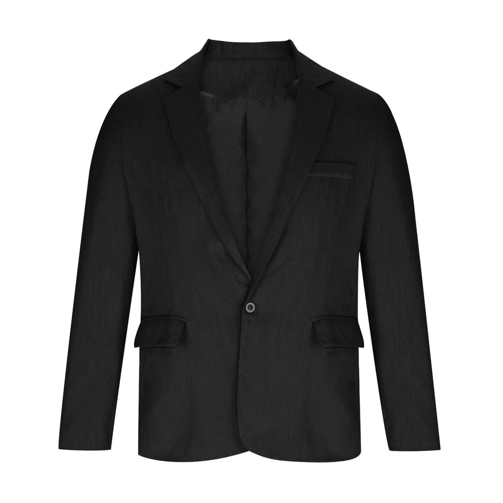 2026 Fashion Men's Clothing Business Casual Blazer Coats Classic Single Button Slim Fit Suit Jackets Elegant Gentleman Suit Tops