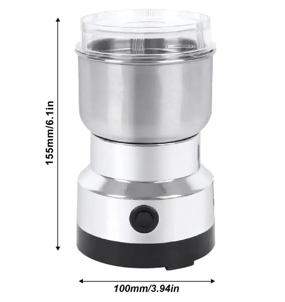 Electric Grinder Four Edged Blade Kitchen Cereal Nuts Beans Spices Grains Grinder Machine Multifunctional Home Coffee Grinder