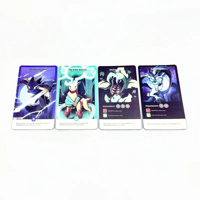 Unstable Games Slay Sleigh Fighting Strategy Game Collection Vs. English Card Here to Sleigh Card Games