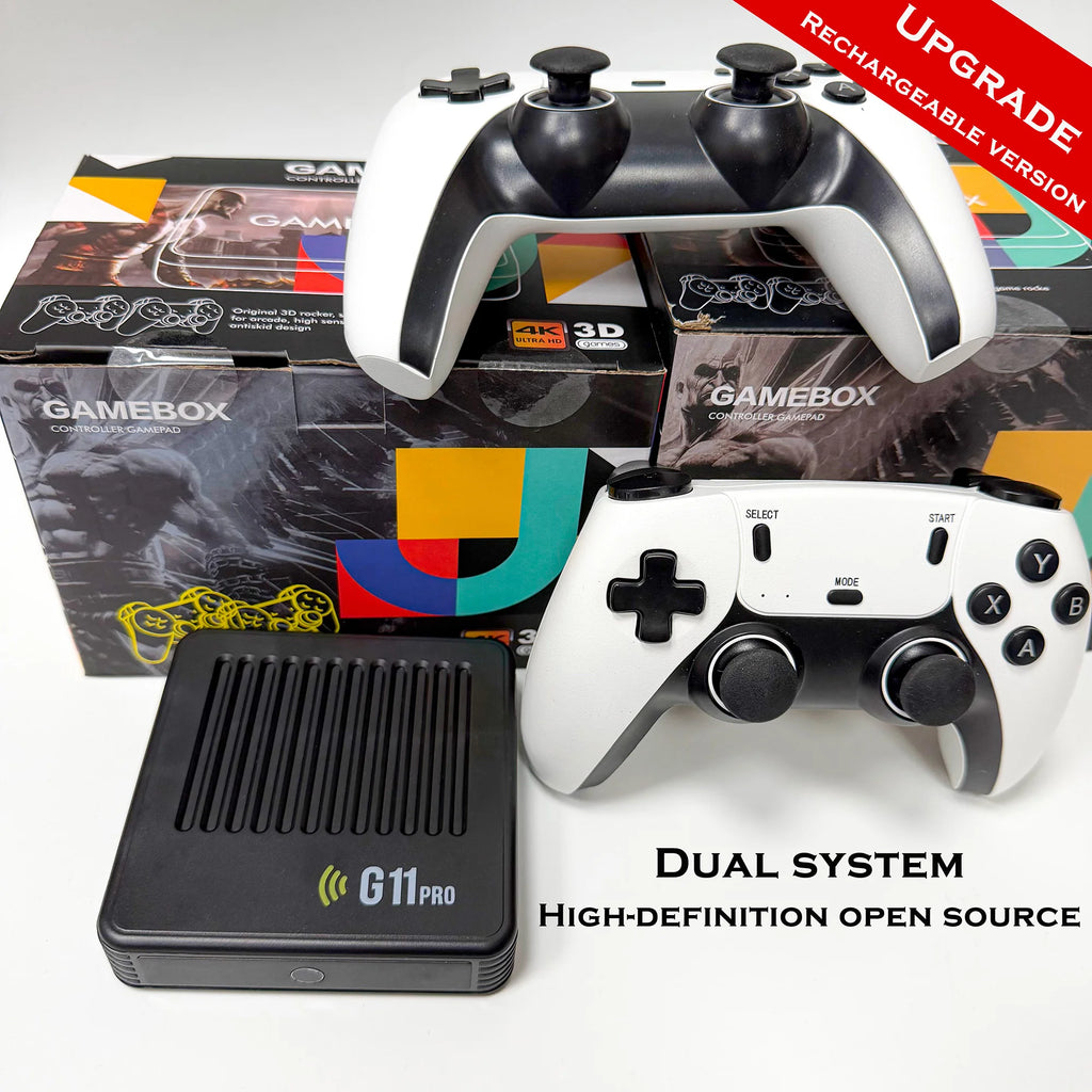 Video Game Box Console Dual System TV Console G11 Pro  64G/128G 4K Output Built-in 60,000 Games for Android 9.0 Simulator