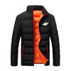 2024 New Cotton Clothing Winter Men's High Quality Casual Fashion Lightweight Warm Business Stand up Collar Warm Coat