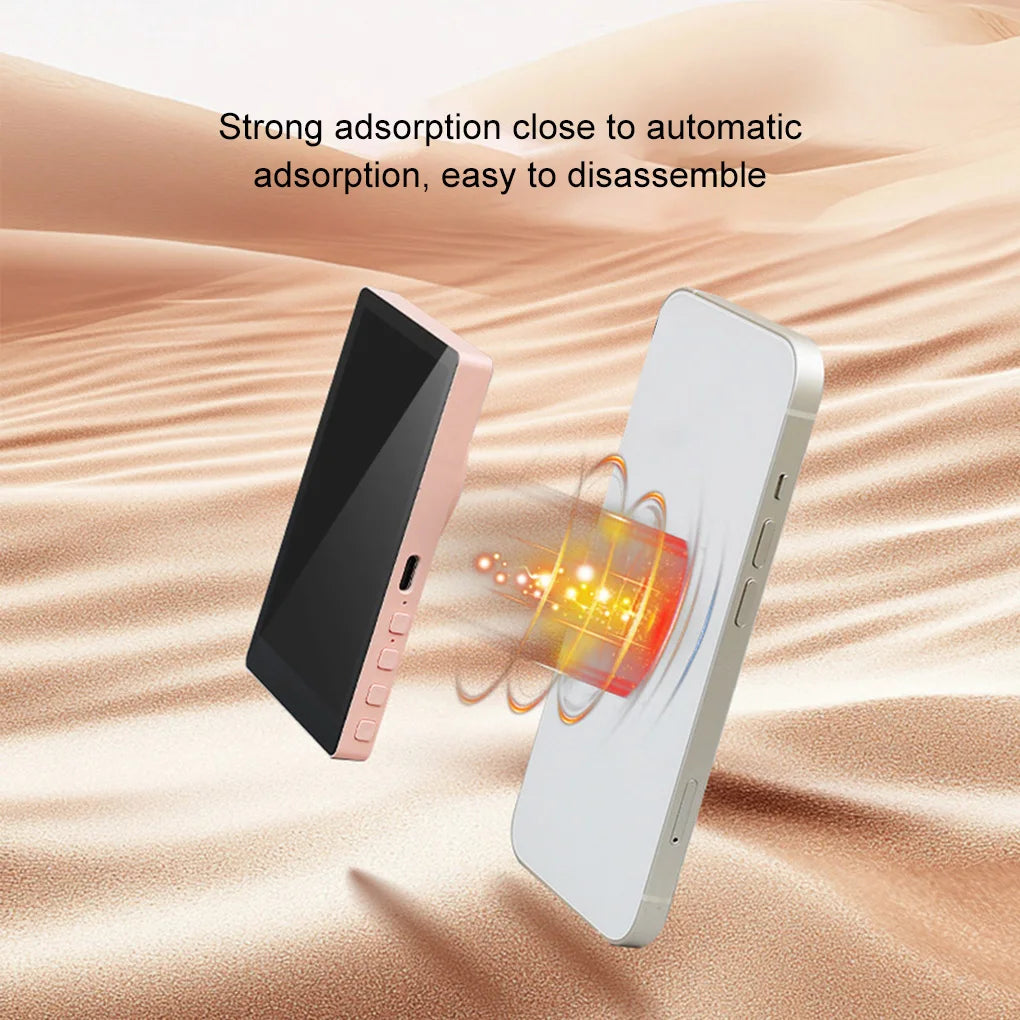 Magnetic Mobile Phone Selfie Monitor Screen with Sound For Smartphone Rear Camera Live Selfie Video Streaming For iPhone Android