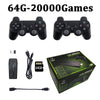 Video Game Console 2.4G Double Wireless Controller 4K HDMI for PS1/SFC/NES TV & PC 20000 Games 64GB Retro Children's Christmas