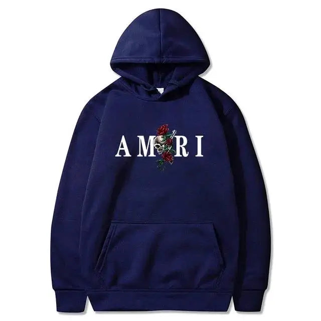 2026Men's and women's fashionable clothing trends with printed sportswear Harajuku casual pullover Long-sleeved hooded