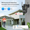 LS VISION 4G /WIFI Outdoor Solar Camera 8MP Dual Lens PIR Sim Card Built in Night Vision Waterproof Security Camera Battery CCTV