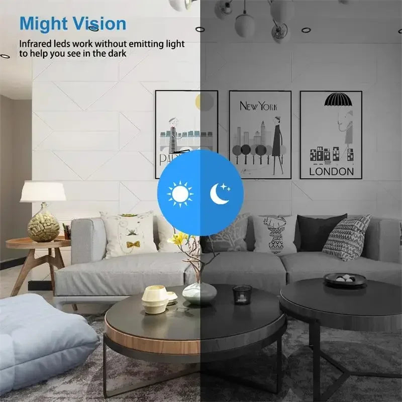 Lenovo Wireless Camera 4K Surveillance Security Video Cam Night Vision Motion Detect Camcorder Mini Cam Monitor Smart Home