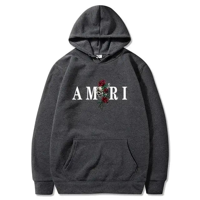 2026Men's and women's fashionable clothing trends with printed sportswear Harajuku casual pullover Long-sleeved hooded