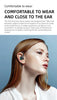 Bluetooth 5.2 Earphone Waterproof Wireless Headphones with Mic Mini Ear Hooks HiFi Stereo Music Earbuds for Phone