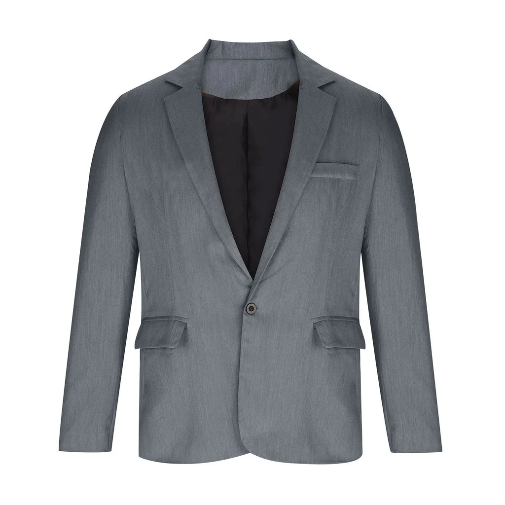2026 Fashion Men's Clothing Business Casual Blazer Coats Classic Single Button Slim Fit Suit Jackets Elegant Gentleman Suit Tops