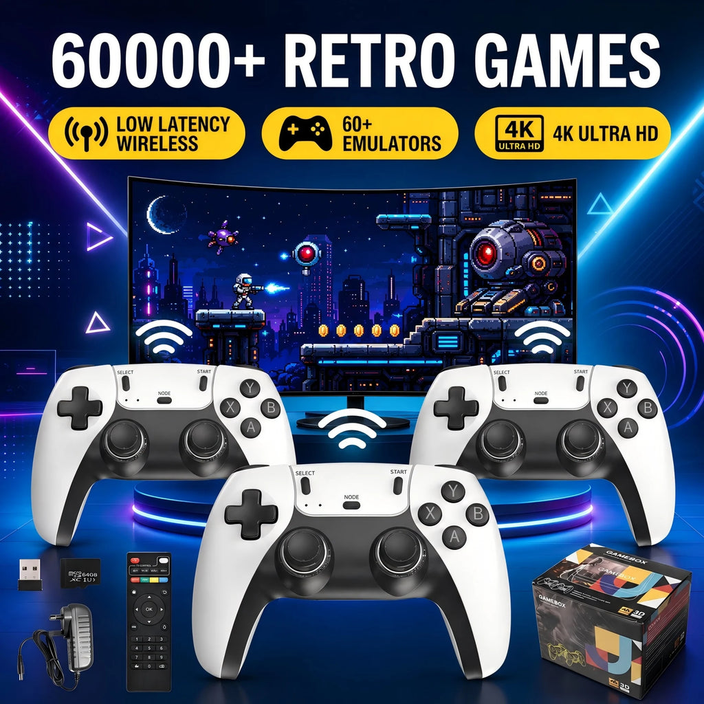 Video Game Box Console Dual System TV Console G11 Pro  64G/128G 4K Output Built-in 60,000 Games for Android 9.0 Simulator