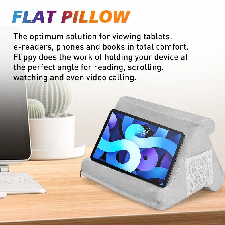 Multifunctional Tablet Support Sponge Pillow Stand for Reading Books, Tablet Desktop Support