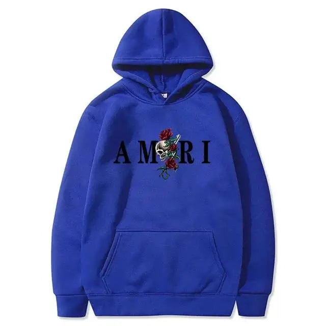 2026Men's and women's fashionable clothing trends with printed sportswear Harajuku casual pullover Long-sleeved hooded