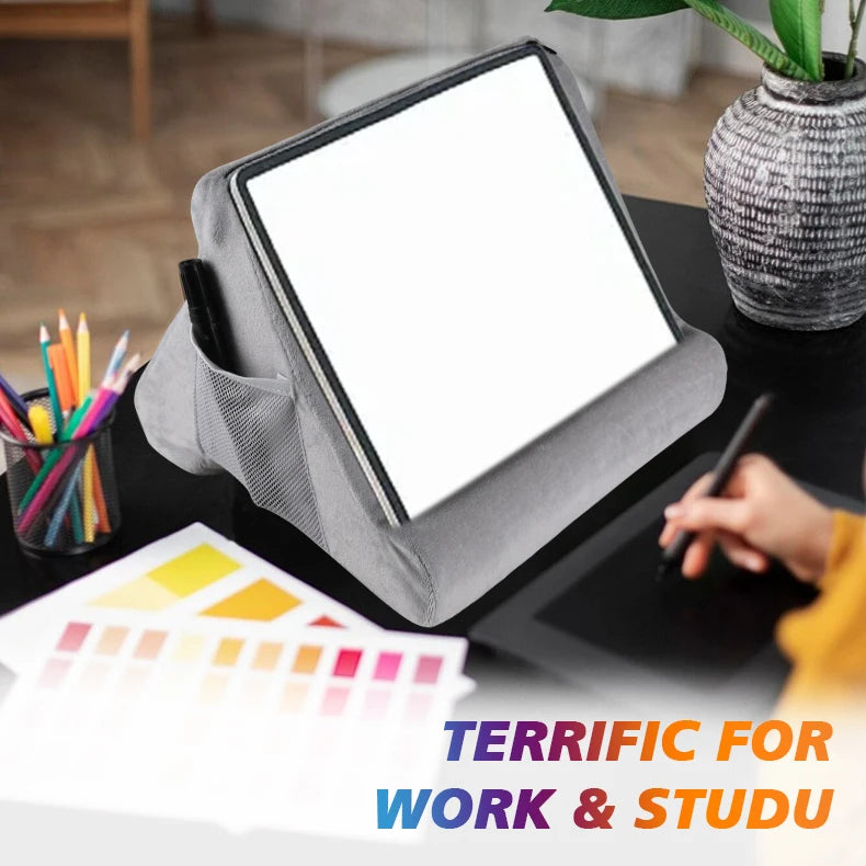 Multifunctional Tablet Support Sponge Pillow Stand for Reading Books, Tablet Desktop Support