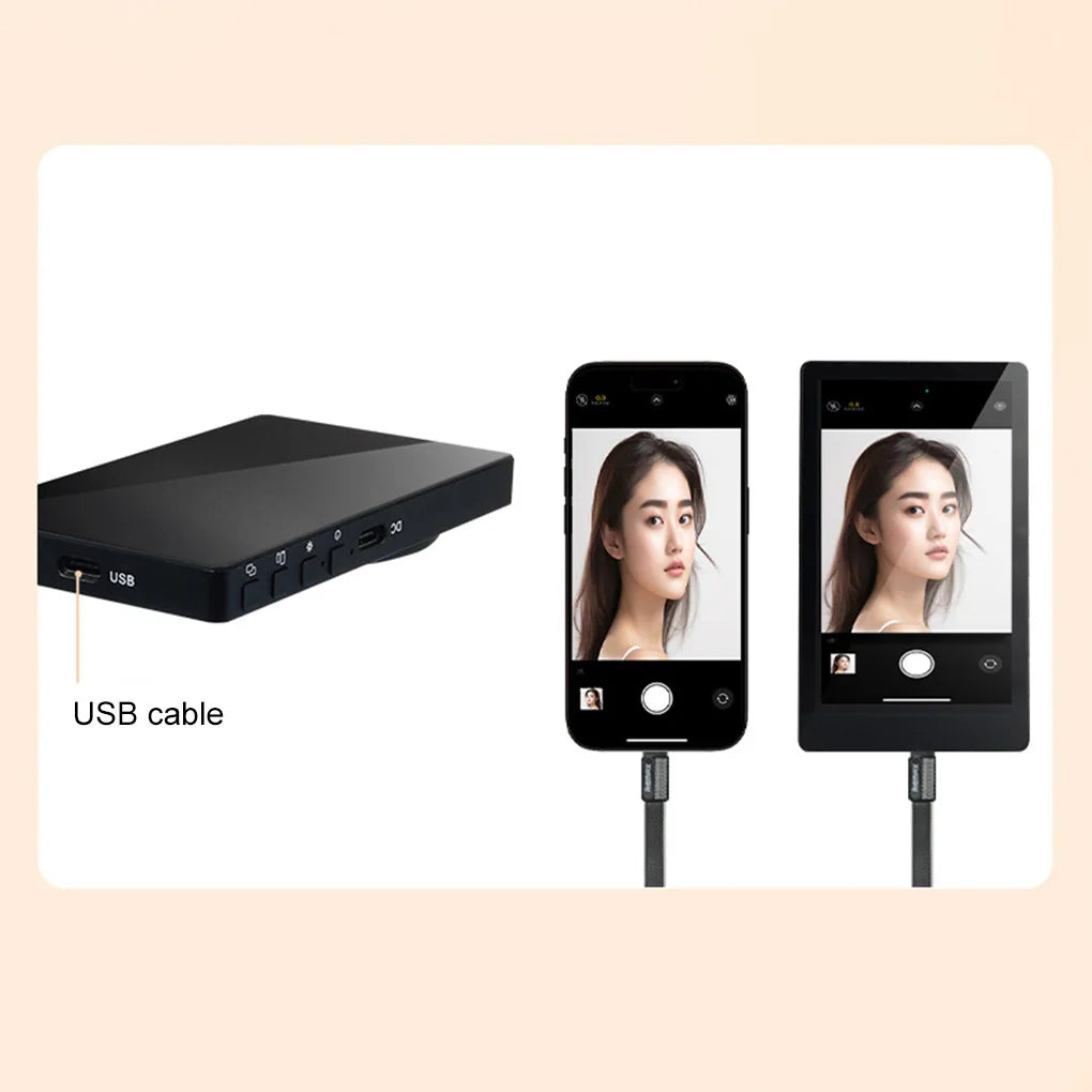 Magnetic Mobile Phone Selfie Monitor Screen with Sound For Smartphone Rear Camera Live Selfie Video Streaming For iPhone Android