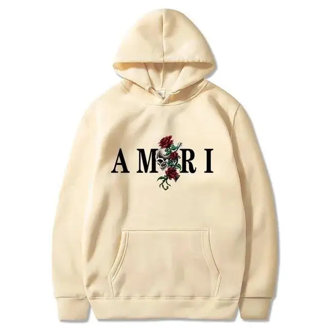 2026Men's and women's fashionable clothing trends with printed sportswear Harajuku casual pullover Long-sleeved hooded