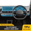 Pre Cutting Car Interior PPF Paint Protection Film for Hyundai IONIQ 5 2022-2024 Console Scratch Transparent TPU Film Cover