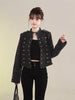 Women's Clothing Short Coat New Jeans Jacket Retro Button Design Slim Stand-up Collar Long Sleeves Denim Top Jacket Short Coat