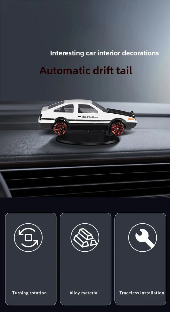 Car Ornaments Interior Decoration Drift Tail Swing Rotating Ornaments Toy Model Center Console Car Interior Decoration