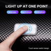 Interior LED car touch lights, wiring free modification, colorful reading lights, touch sensitive lights, bedroom night lights
