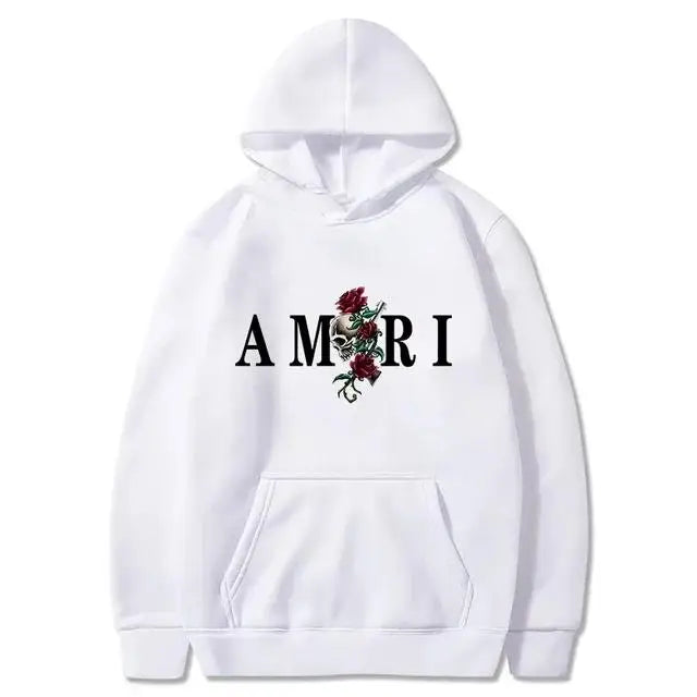 2026Men's and women's fashionable clothing trends with printed sportswear Harajuku casual pullover Long-sleeved hooded