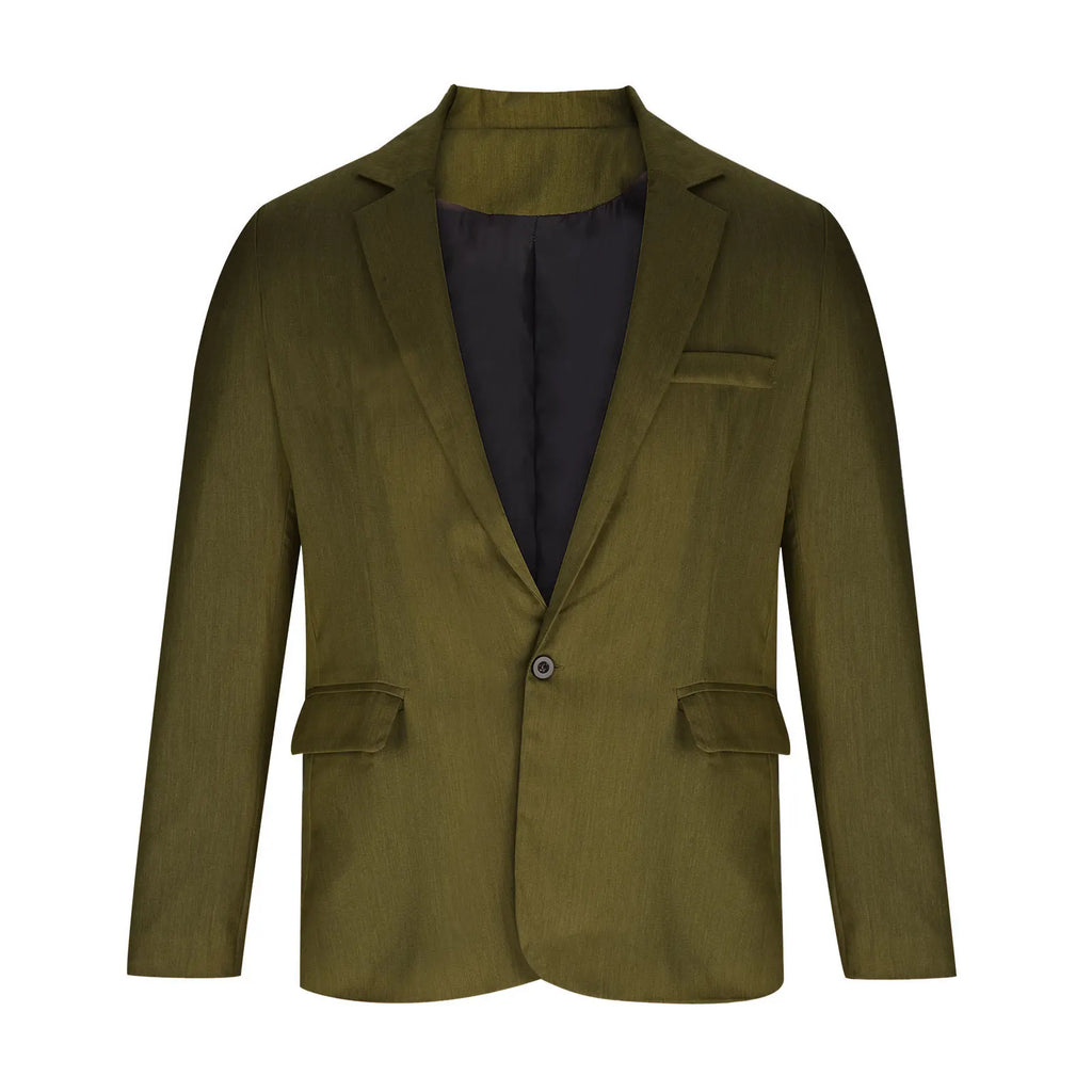 2026 Fashion Men's Clothing Business Casual Blazer Coats Classic Single Button Slim Fit Suit Jackets Elegant Gentleman Suit Tops